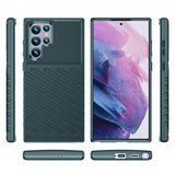 Samsung Galaxy S22 Ultra Kuoret Thunder Series Vihreä