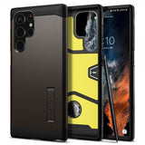 Spigen Samsung Galaxy S22 Ultra Suojakuori Tough Armor Gunmetal