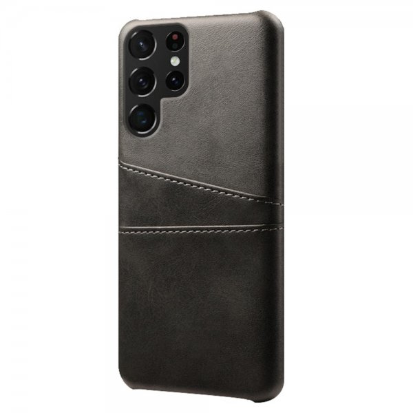 Samsung Galaxy S22 Ultra Kuoret kahdella korttipaikalla Musta