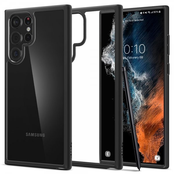 Spigen Samsung Galaxy S22 Ultra -suojakuori Ultra Hybrid Matte Black