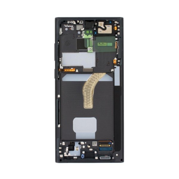 Samsung Galaxy S22 Ultra Näyttö LCD-näytöllä Alkuperäinen - Musta