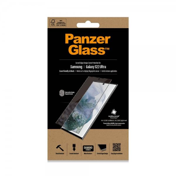 PanzerGlass Samsung Galaxy S22 Ultra Näytönsuoja Case Friendly Fingerprint