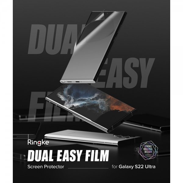 Ringke Samsung Galaxy S22 Ultra Näytönsuoja Dual Easy Film 2 kpl