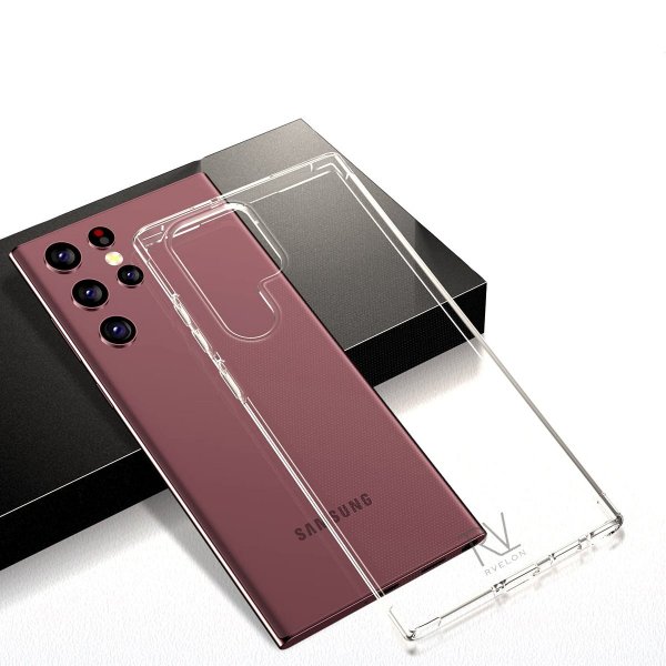 Rvelon Samsung Galaxy S22 Ultra Kuoret Iskunkestävä Läpinäkyvä