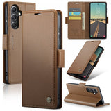CaseMe Samsung Galaxy S23 FE Kotelo 023 Series Ruskea