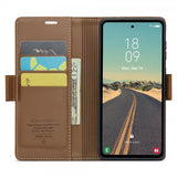 CaseMe Samsung Galaxy S23 FE Kotelo 023 Series Ruskea
