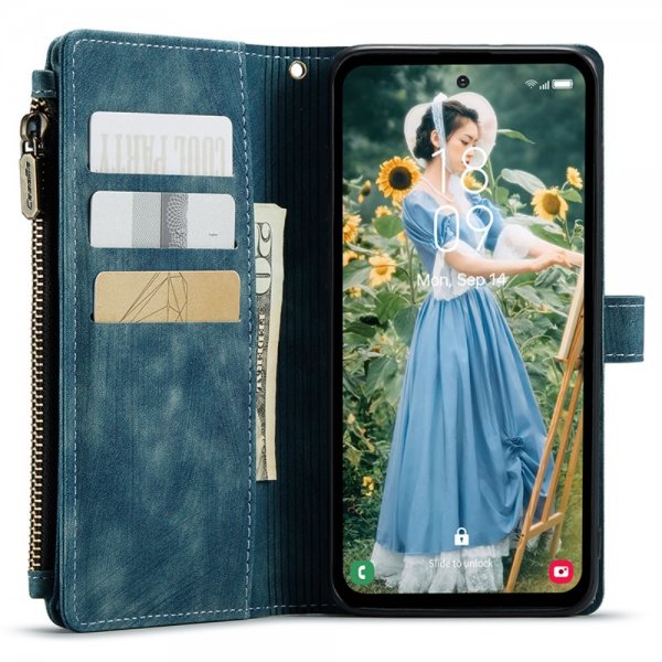CaseMe Samsung Galaxy S23 FE -suojakotelo C30-sarja sininen