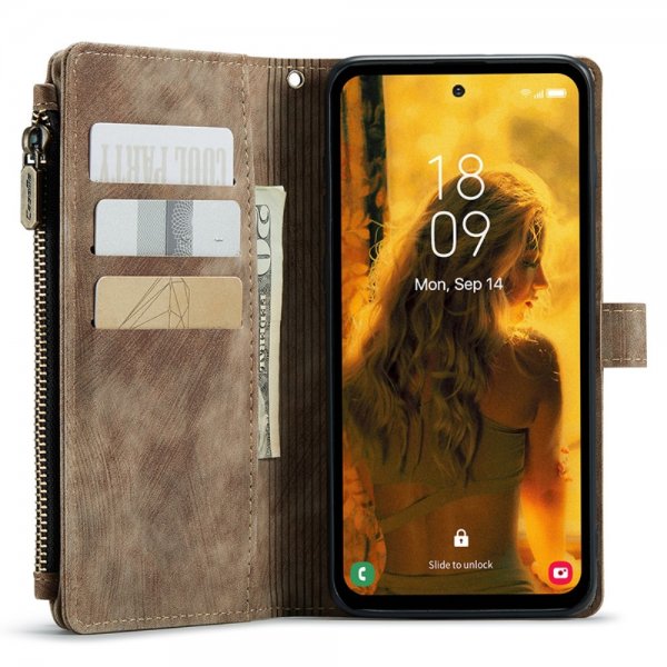 CaseMe Samsung Galaxy S23 FE Fodral C30 Series Ruskea