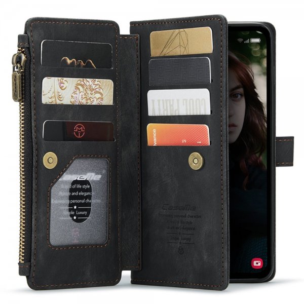 CaseMe Samsung Galaxy S23 FE Kotelo C30-sarja Musta