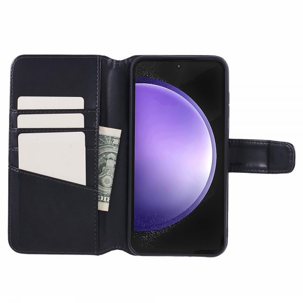 Nordic Covers Samsung Galaxy S23 FE Kotelo Essential Leather Raven Black