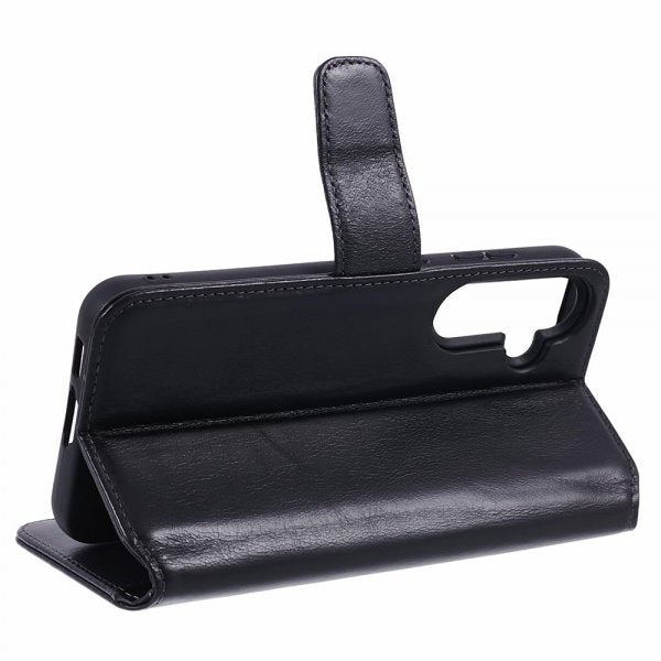 Nordic Covers Samsung Galaxy S23 FE Kotelo Essential Leather Raven Black