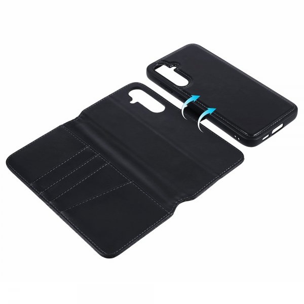 Nordic Covers Samsung Galaxy S23 FE Kotelo MagLeather Raven Black