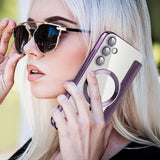 Samsung Galaxy S23 FE MagSafe-kuori, violetti