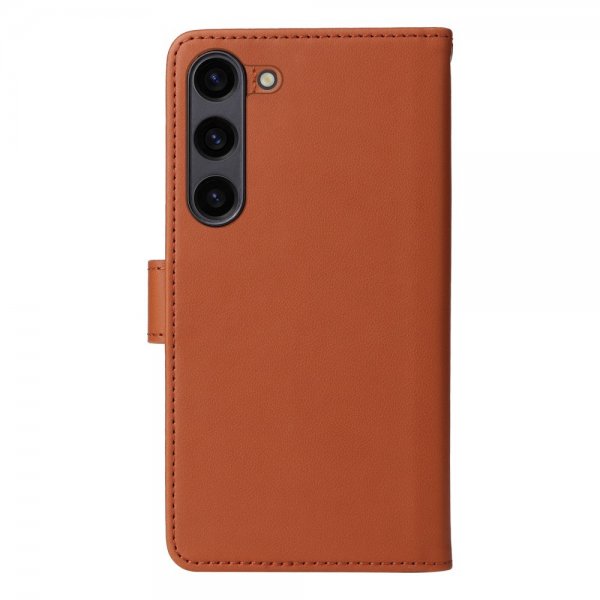 Betopnice Samsung Galaxy S23 FE -suojakuori irrotettavalla kannella 005 ruskea