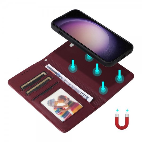 Betopnice Samsung Galaxy S23 FE Kotelo irrotettavalla kuorella 005 Punainen