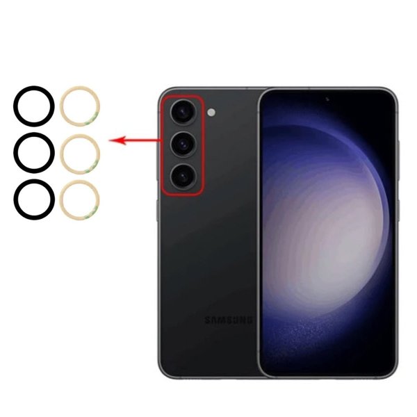 Samsung Galaxy S23 FE Kameran lasi