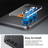 Spigen Samsung Galaxy S23 FE Kameran suojaus Lasi.tR EZ Fit Optik Pro 2-pakkaus Musta