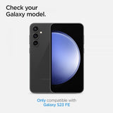 Spigen Samsung Galaxy S23 FE Kameran suojaus Lasi.tR EZ Fit Optik Pro 2-pakkaus Musta
