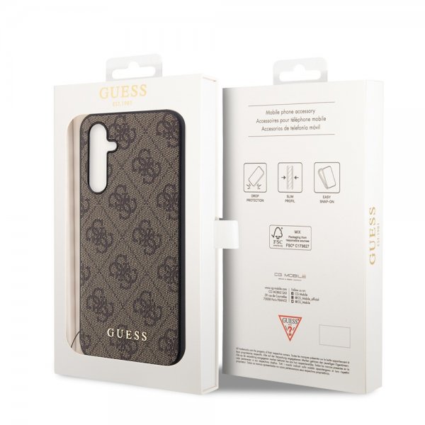 Guess Samsung Galaxy S23 FE Kuoret 4G Charm Ruskea