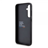 BMW Samsung Galaxy S23 FE Suojakuori Carbon Blue Line, musta
