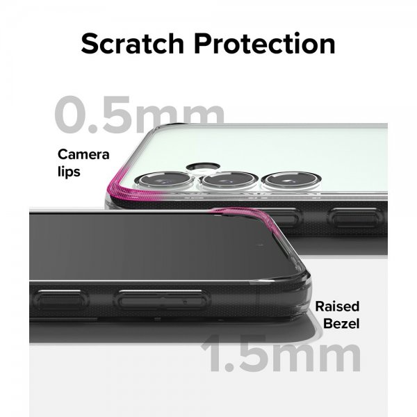 Ringke Samsung Galaxy S23 FE -suojakuori, Fusion, Smoke Black