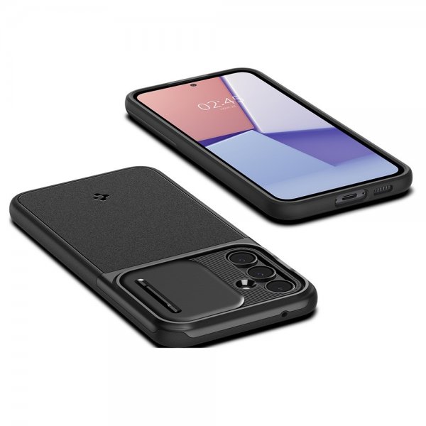 Spigen Samsung Galaxy S23 FE Optik Armor -suojakuori, musta