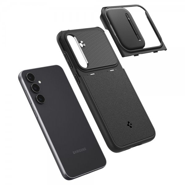 Spigen Samsung Galaxy S23 FE Optik Armor -suojakuori, musta
