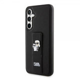 Karl Lagerfeld Samsung Galaxy S23 FE Saffiano Grip Stand -suojakuori, musta