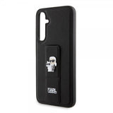 Karl Lagerfeld Samsung Galaxy S23 FE Saffiano Grip Stand -suojakuori, musta