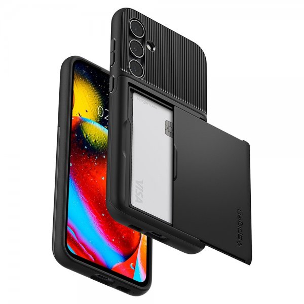 Spigen Samsung Galaxy S23 FE Kuori Slim Armor CS Musta
