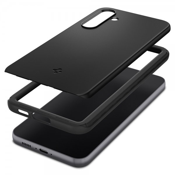 Spigen Samsung Galaxy S23 FE Kuori Thin Fit Musta