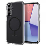 Spigen Samsung Galaxy S23 FE Ultra Hybrid OneTap Ring MagFit -suojakuori, musta