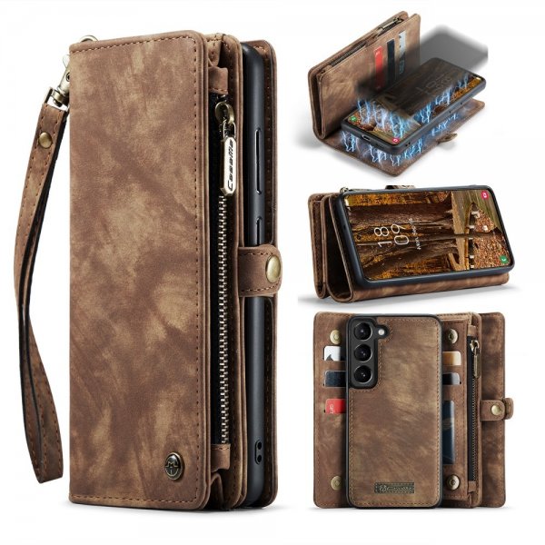 CaseMe Samsung Galaxy S23 Kotelo 008 Series Irrotettava kuori Ruskea