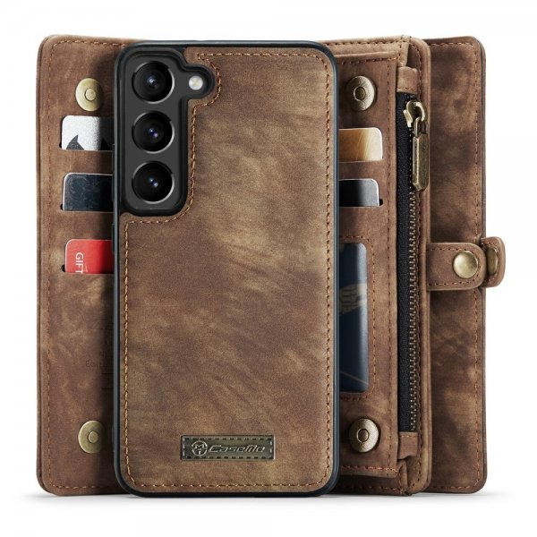 CaseMe Samsung Galaxy S23 Kotelo 008 Series Irrotettava kuori Ruskea