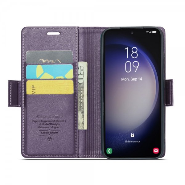 CaseMe Samsung Galaxy S23 -kuori 023-sarja violetti