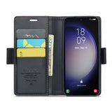 CaseMe Samsung Galaxy S23 -kotelo 023 Series Musta