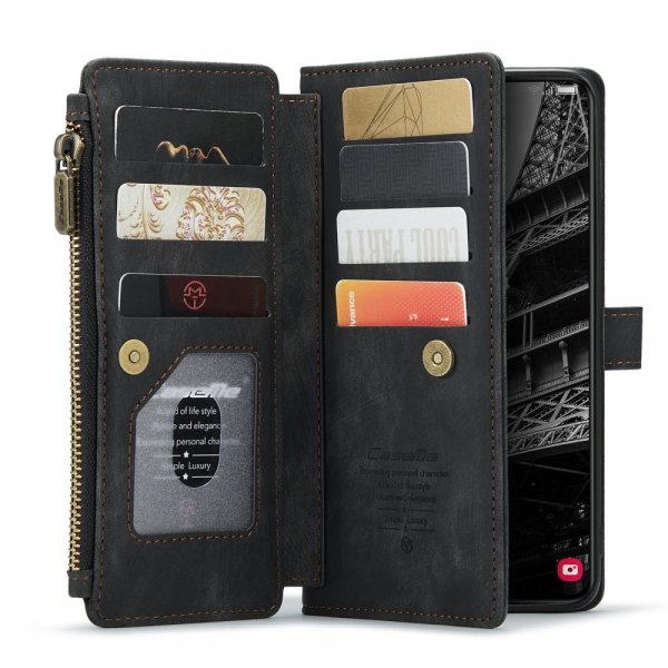 CaseMe Samsung Galaxy S23 -suojakotelo, C30-sarja, musta