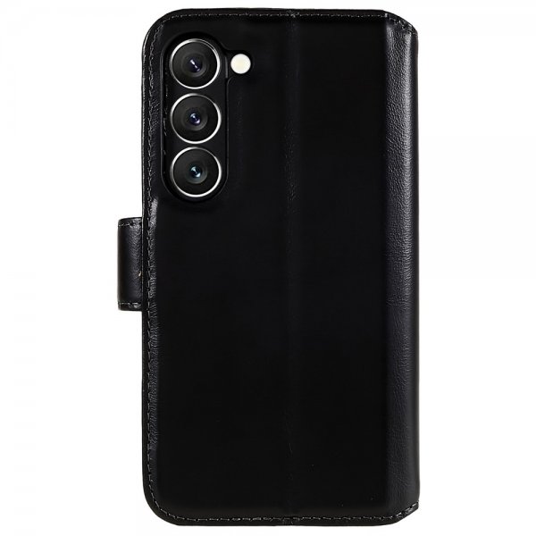 Nordic Covers Samsung Galaxy S23 Essential Leather Raven Black -kotelo