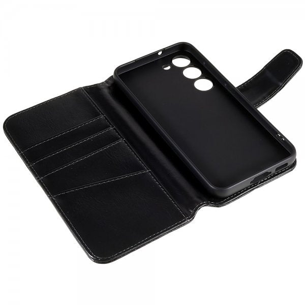 Nordic Covers Samsung Galaxy S23 Essential Leather Raven Black -kotelo