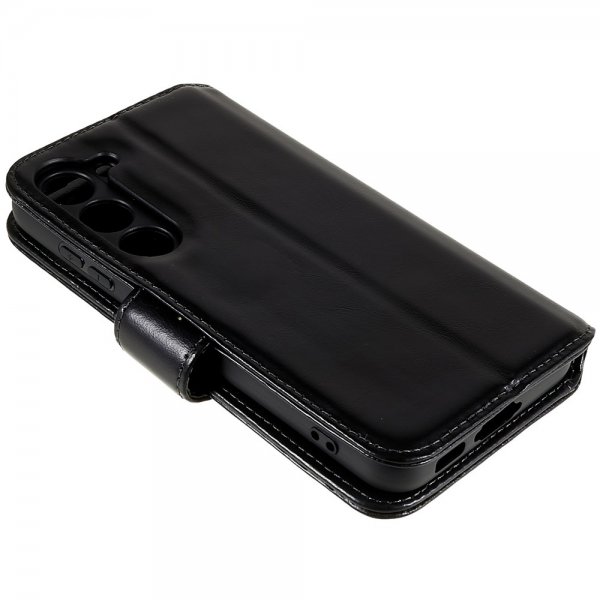 Nordic Covers Samsung Galaxy S23 Essential Leather Raven Black -kotelo