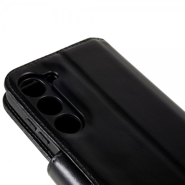 Nordic Covers Samsung Galaxy S23 Essential Leather Raven Black -kotelo