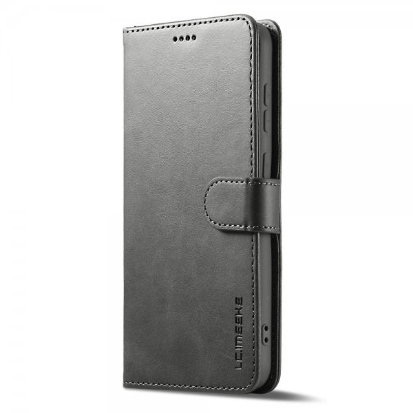 Lc.Imeeke Samsung Galaxy S23 Kuori Korttipaikalla Jalustatoiminnolla Harmaa