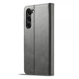Lc.Imeeke Samsung Galaxy S23 Kuori Korttipaikalla Jalustatoiminnolla Harmaa