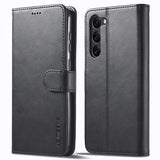 Lc.Imeeke Samsung Galaxy S23 Kotelo korttipaikalla ja jalustatoiminnolla, musta