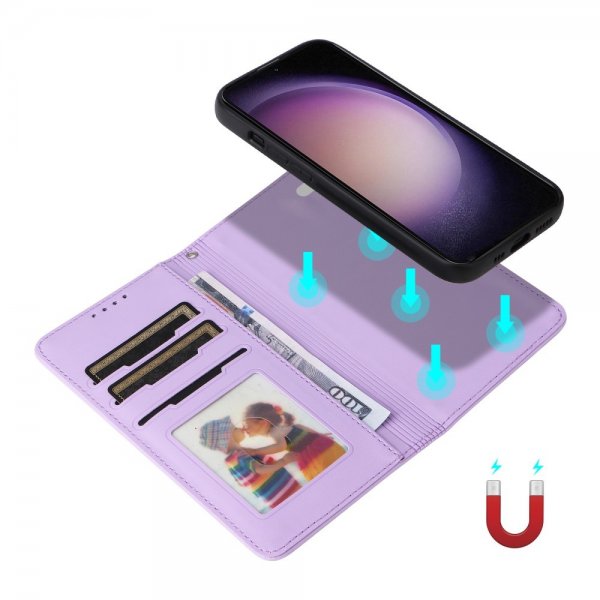 Betopnice Samsung Galaxy S23 Kuori irrotettavalla kuorella 005 Violetti