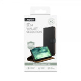 Xqisit Samsung Galaxy S23 Kotelo Slim Wallet Selection Musta