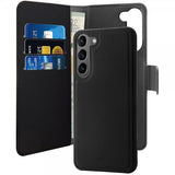 Puro Samsung Galaxy S23 Suojakotelo Wallet Detachable 2 in 1 Musta