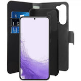 Puro Samsung Galaxy S23 Suojakotelo Wallet Detachable 2 in 1 Musta