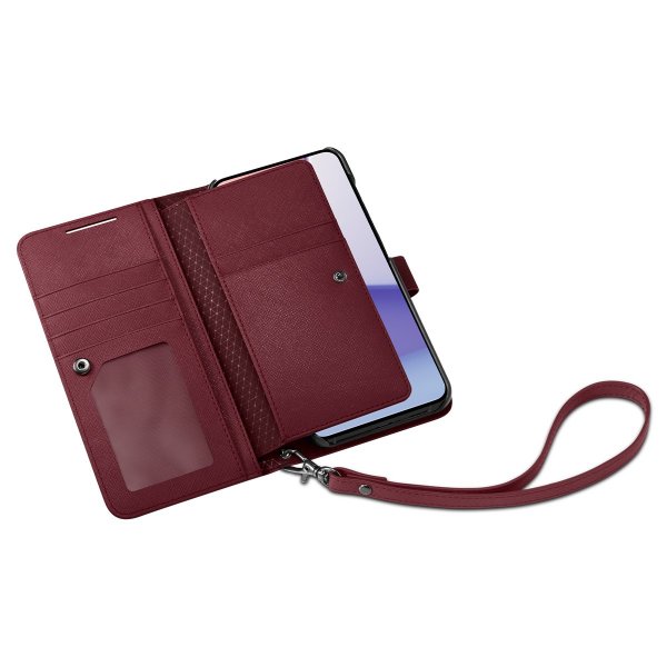 Spigen Samsung Galaxy S23 Kotelo Wallet S Plus Burgundy