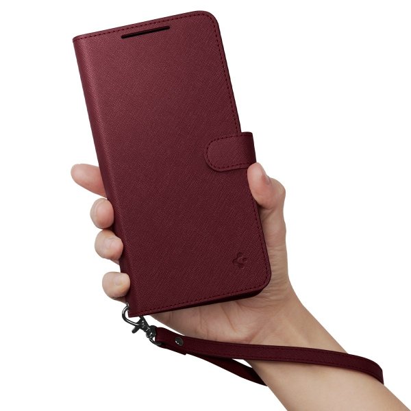 Spigen Samsung Galaxy S23 Kotelo Wallet S Plus Burgundy